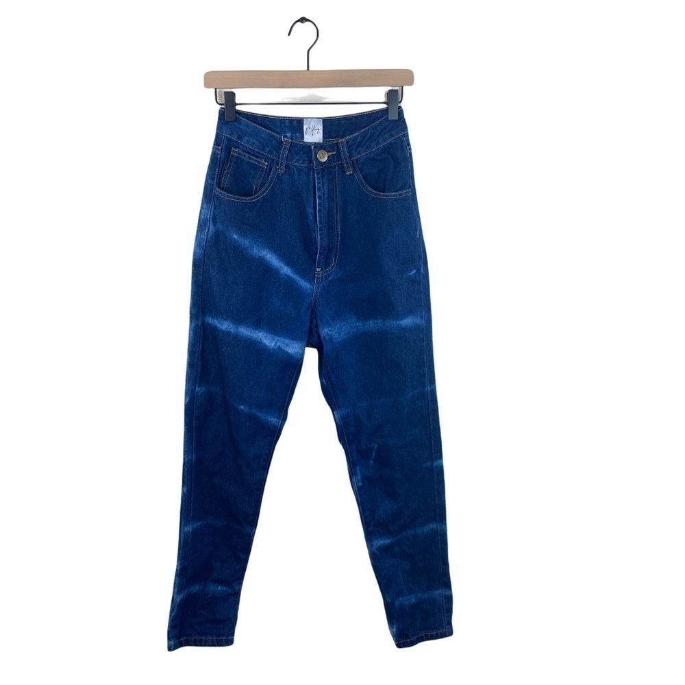 Princess Polly High Rise Bleached Mom Jeans